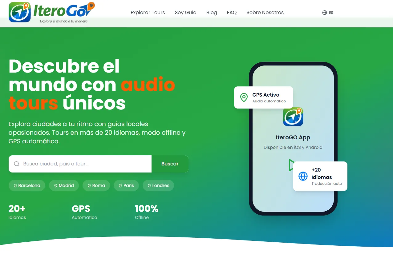 Screenshot of IteroGO