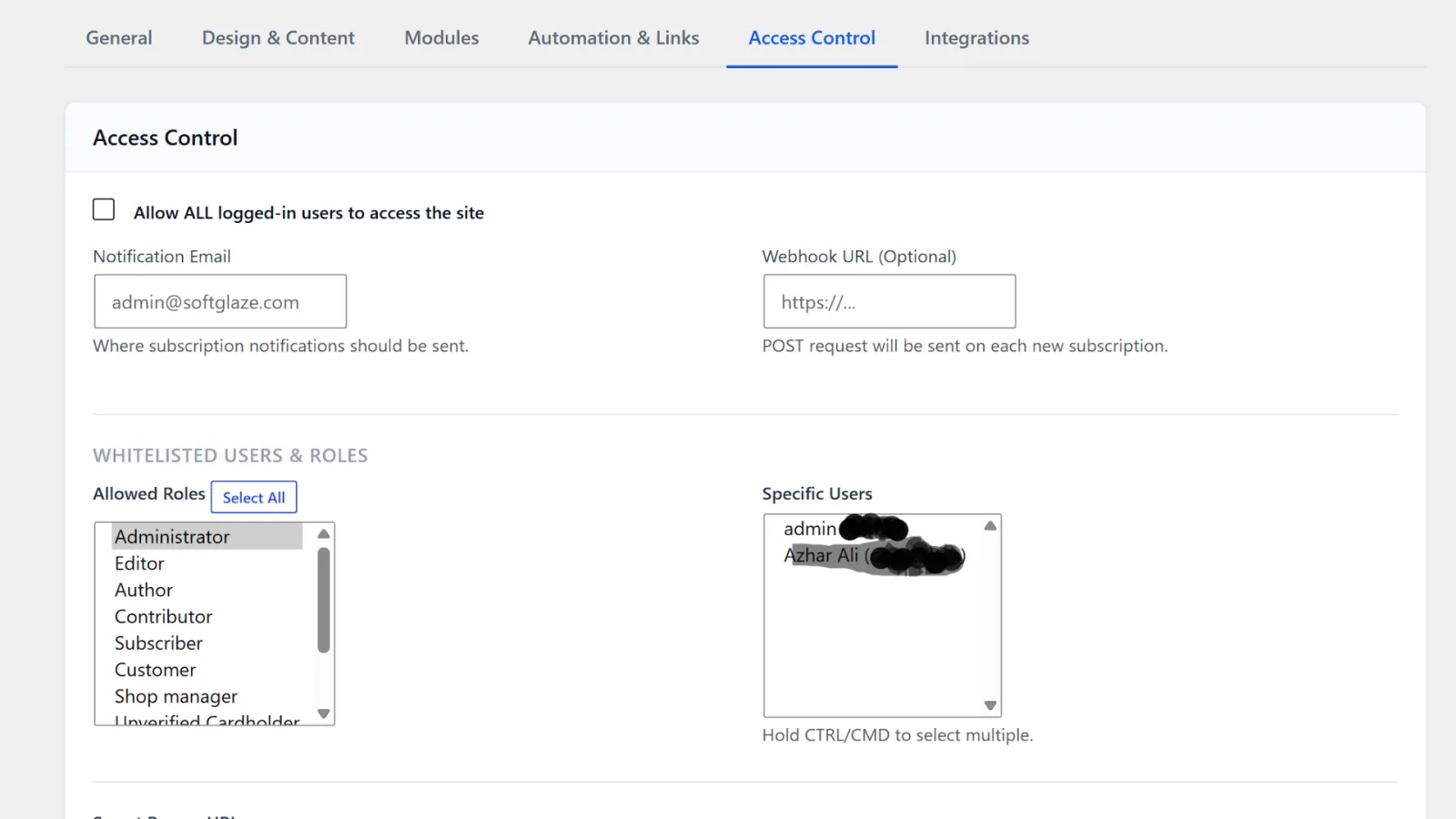 Screenshot of SoftGlaze Maintenance Mode & Coming Soon