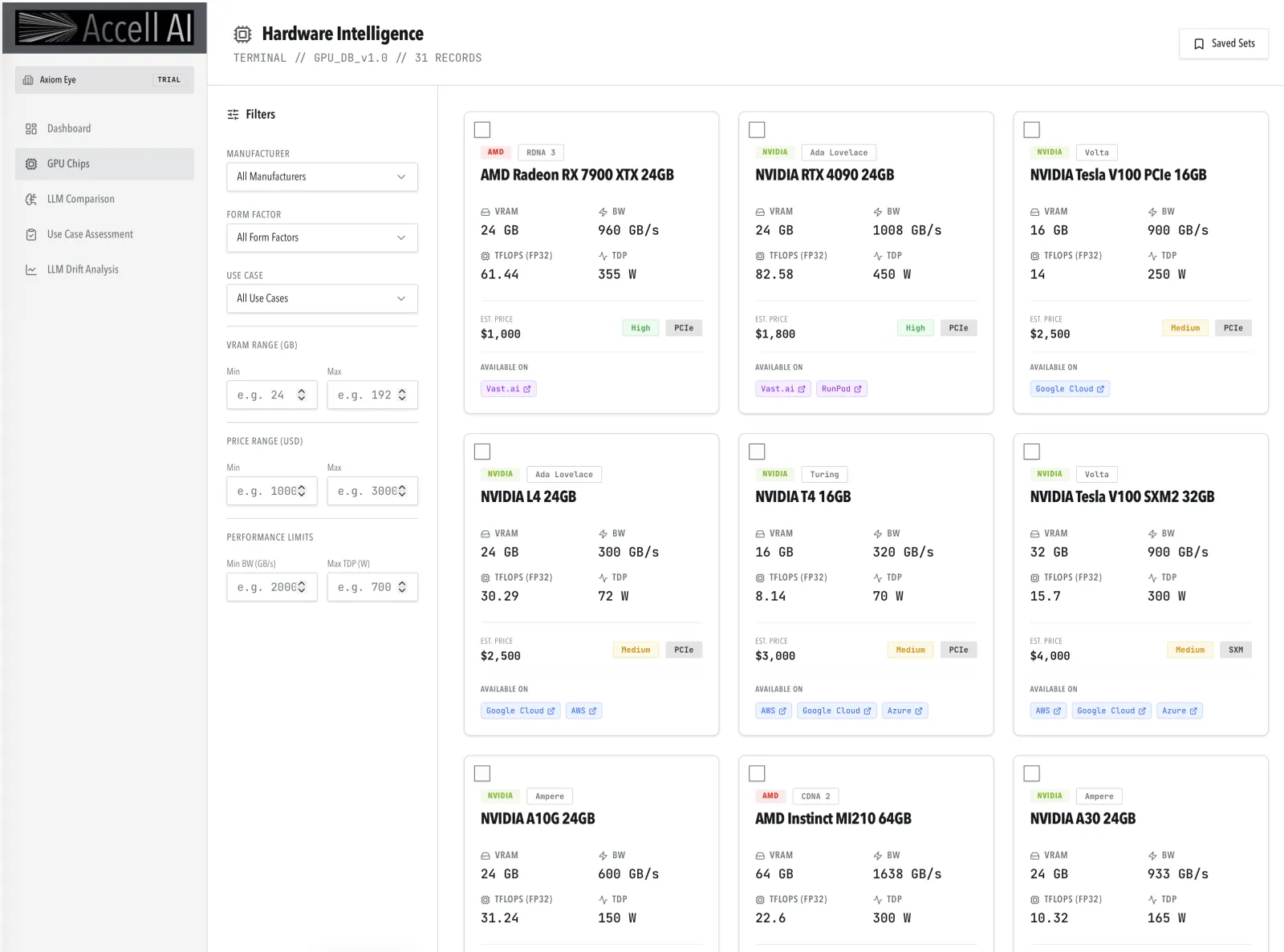 Screenshot of AccellAI