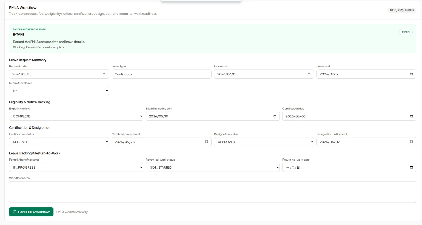 Screenshot of AI SoloHR