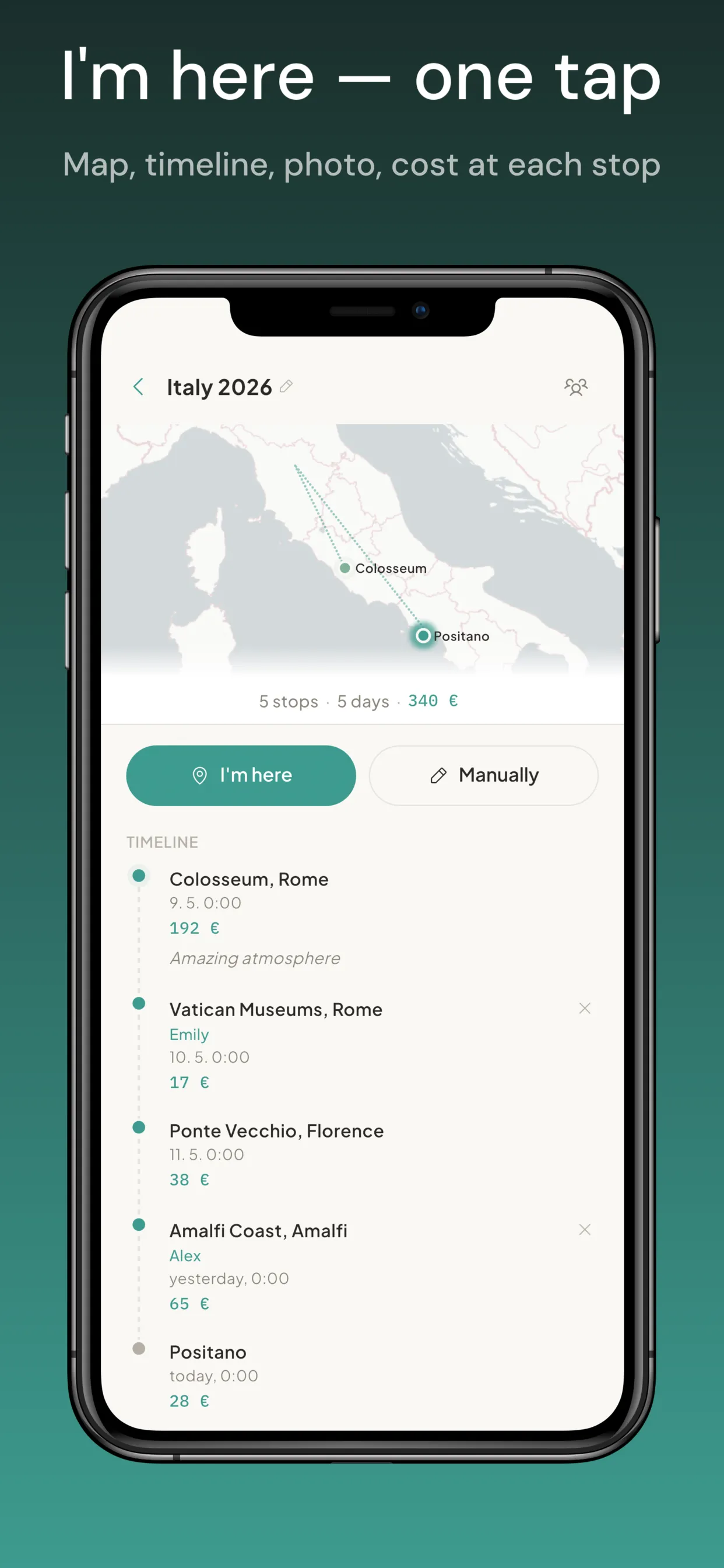Screenshot of Trek: Travel Journal