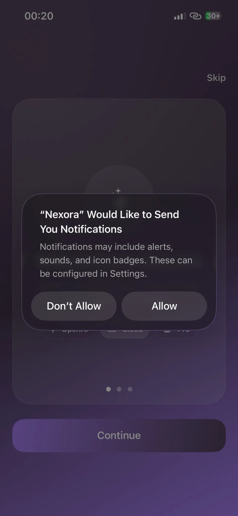 Screenshot of Nexora AI