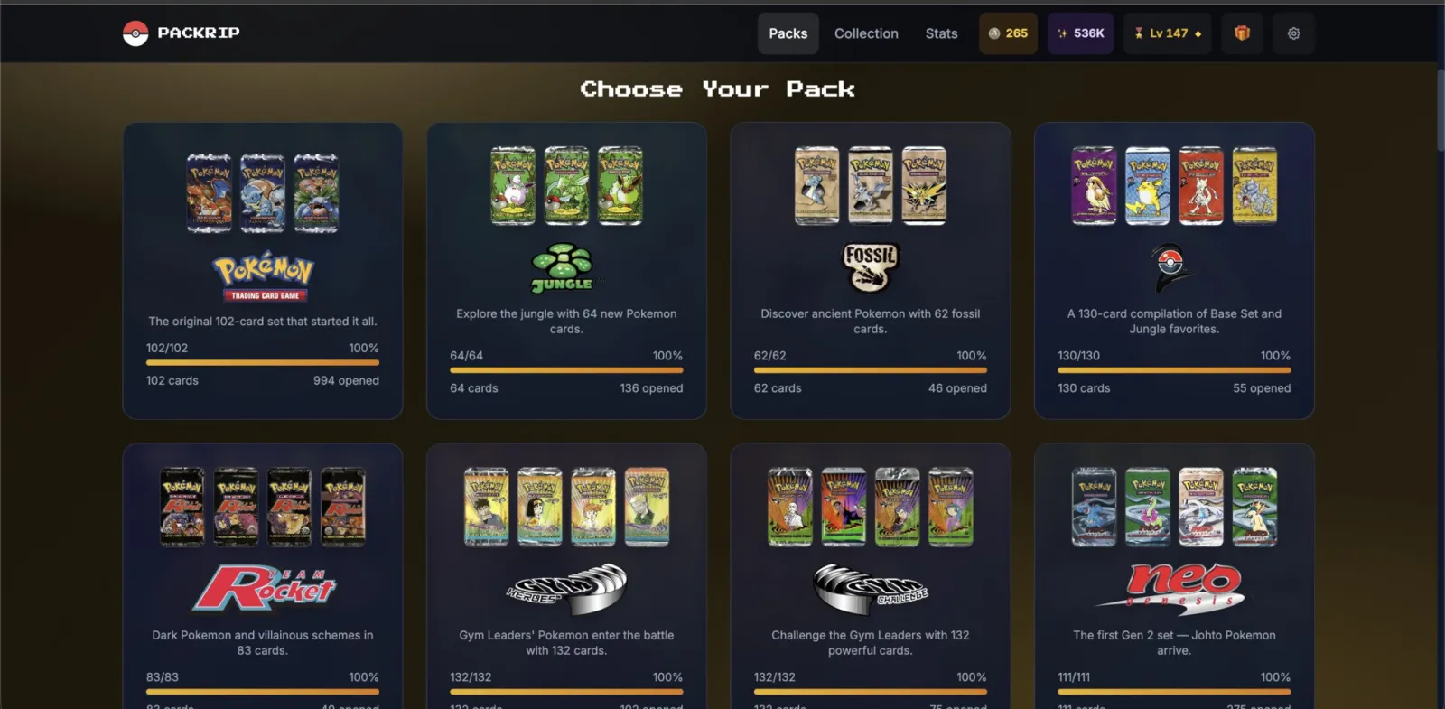 Screenshot of PackRip