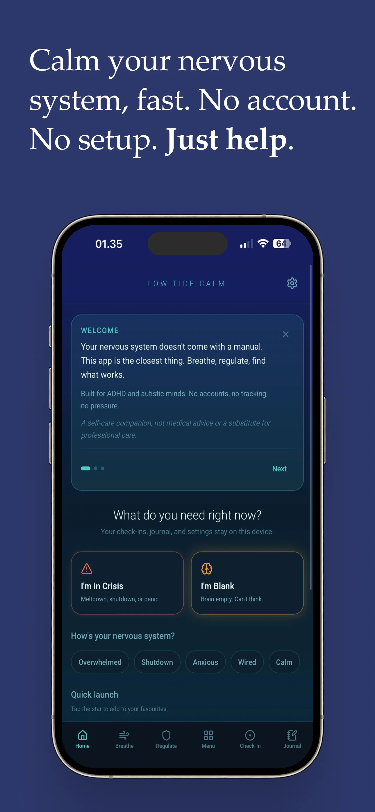 Screenshot of Low Tide Calm