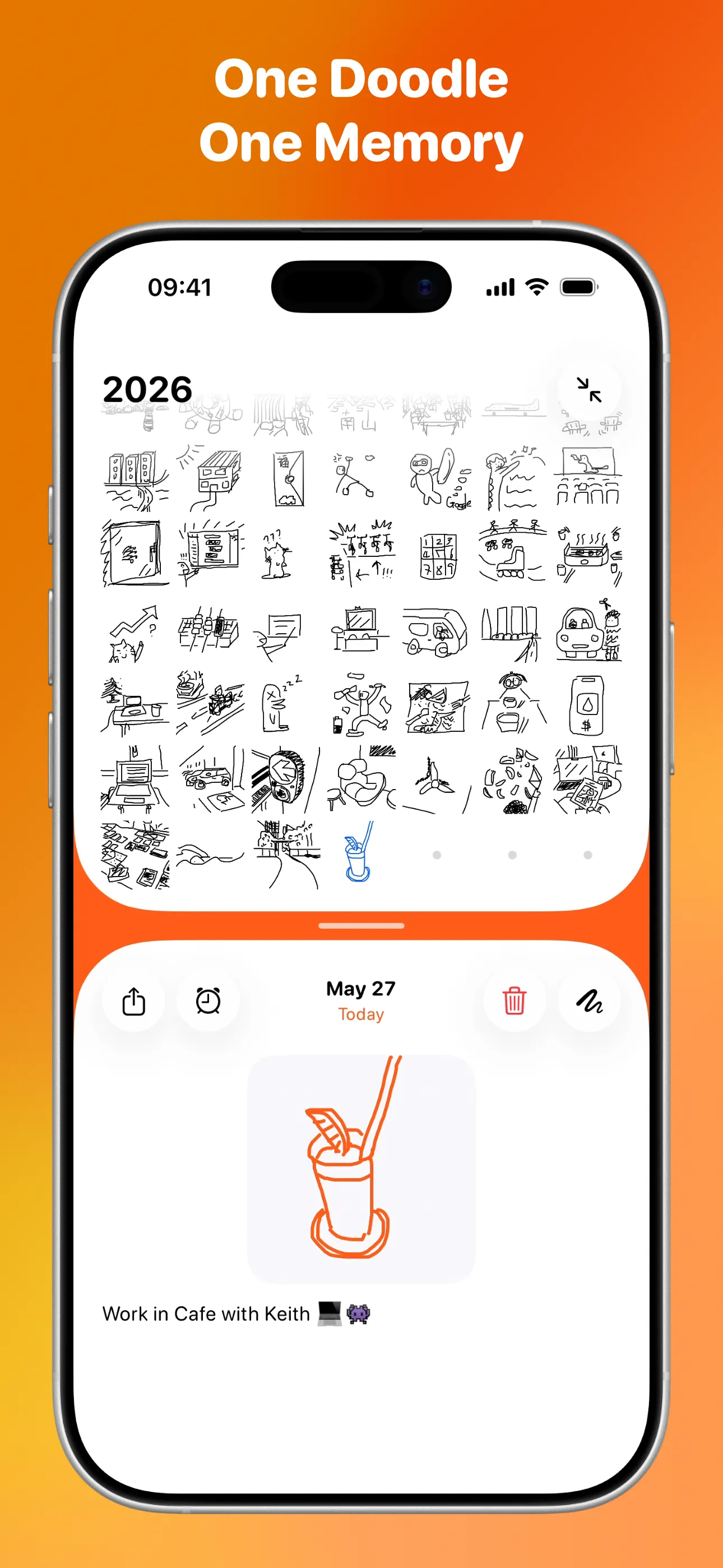 Screenshot of Joodle: Journaling With Doodles