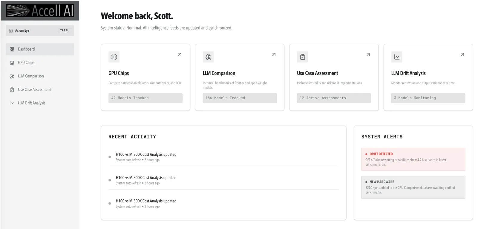 Screenshot of AccellAI